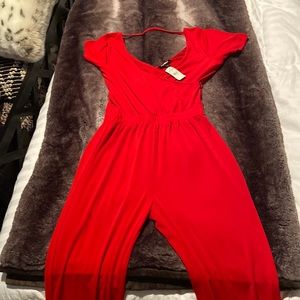 Express red jumpsuit